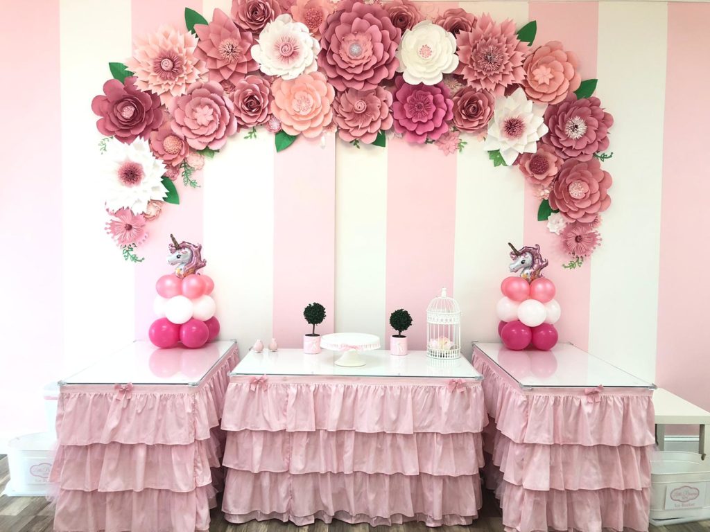Cake table balloons - Little Princess Spa